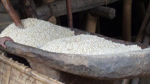Grinder with Corn