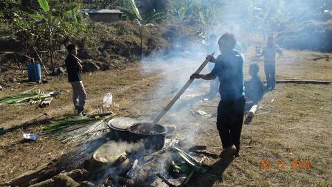 Cooking pork